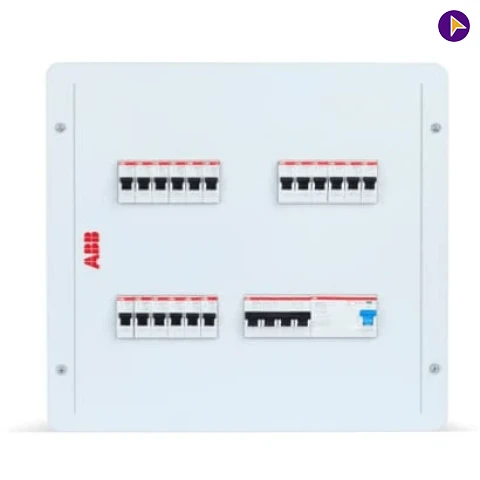 DOUBLE-DOOR TPN 8WAY IP-43 TPN DB WITH METAL DOOR-ABB - 1SYM021608C0001